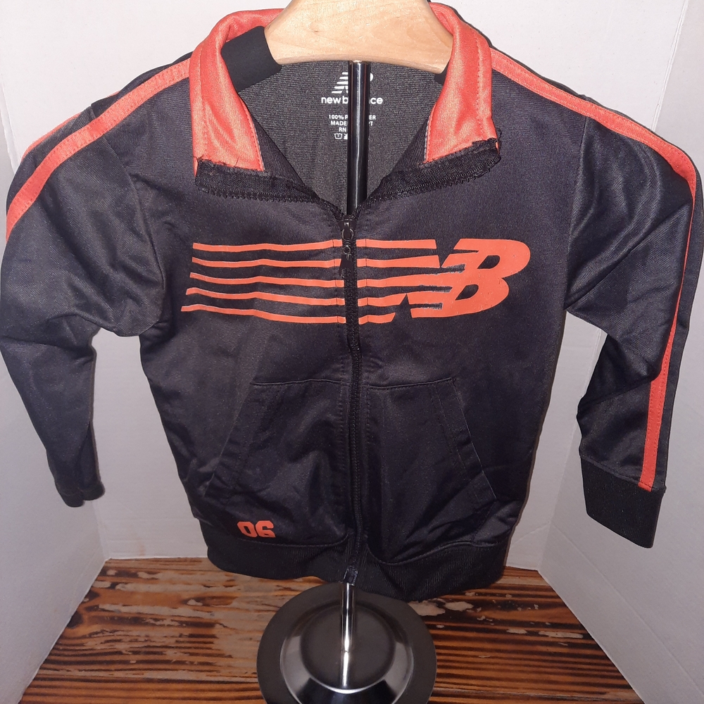New Balance Kids Black and Red Jacket